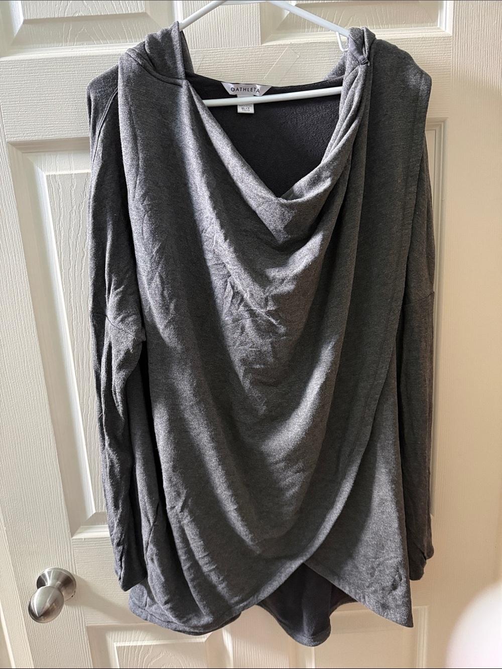 Athleta Charcoal asymmetrical Hoodie